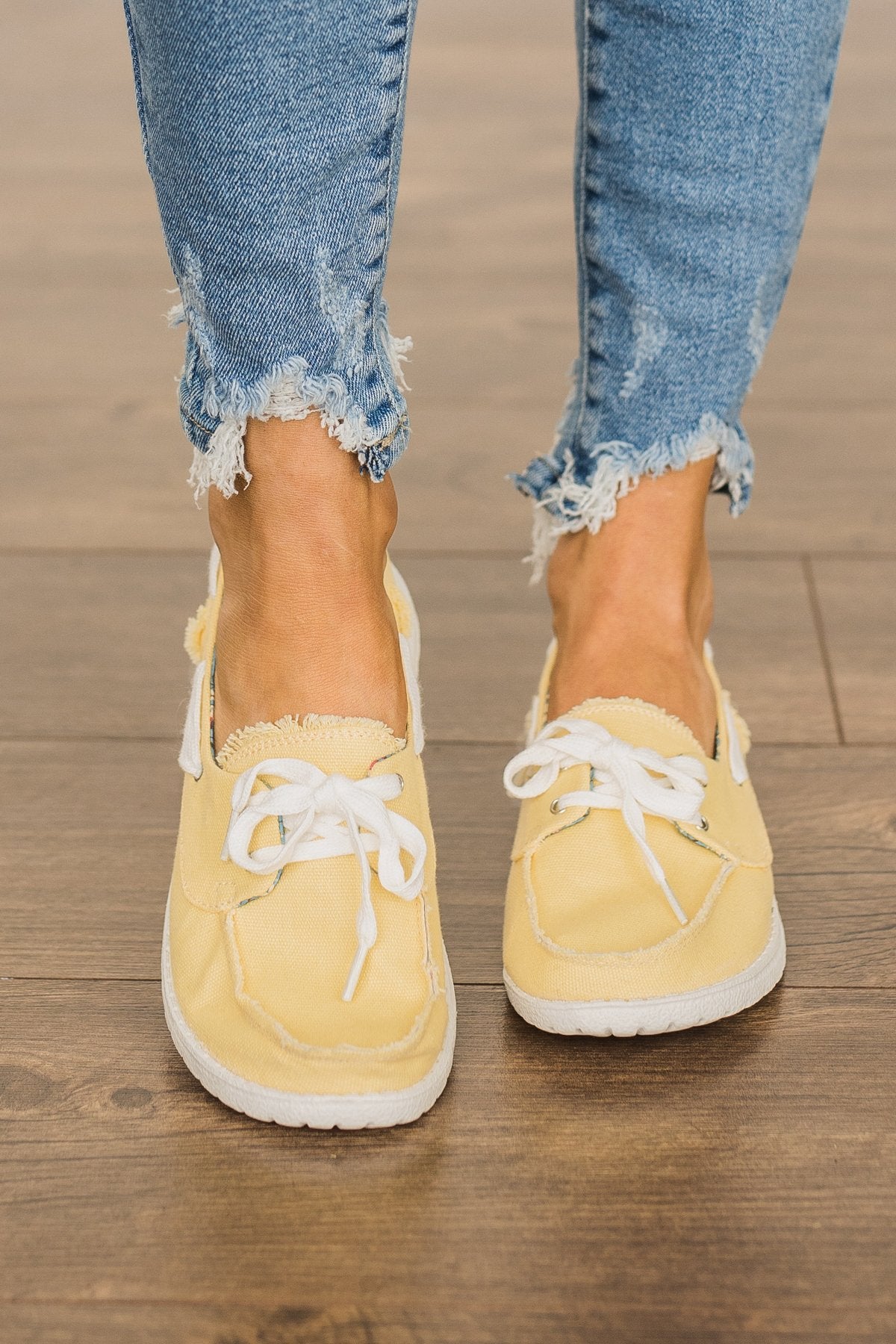 Gypsy Jazz Sail Away Sneakers- Yellow