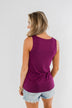 Places to Go Criss Cross Tank Top- Magenta