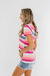 Promise Me This Striped Top- Shades of Pink