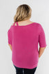 Gets What She Wants Cold Shoulder Top- Fuchsia