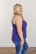 Summer Awaits Crochet Tank- Royal Blue