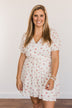 Enjoy The Simple Things Wrap Dress- Ivory