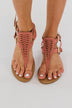Qupid Archer Sandals- Dusty Rose Suede