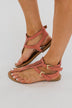 Qupid Archer Sandals- Dusty Rose Suede