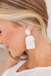 Dinner Dates Dangle Earrings- Ivory