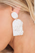 Dinner Dates Dangle Earrings- Ivory