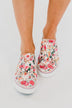 Blowfish Play Sneakers- Off White Flowerfest Print