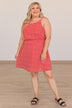 Gracious Feelings Floral Mini Dress- Red