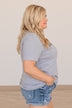 "Baseball Mama" Graphic Tee- Heather Gray