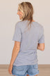 "Baseball Mama" Graphic Tee- Heather Gray