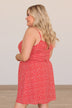 Gracious Feelings Floral Mini Dress- Red