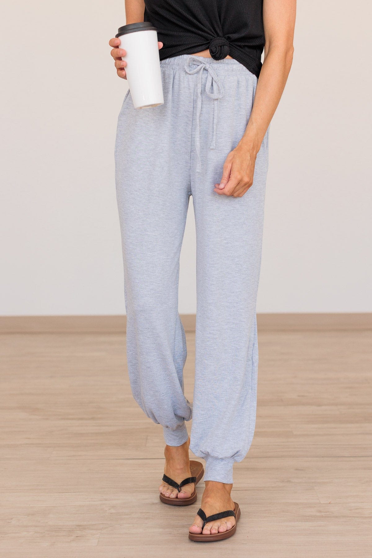 Find Your Balance Lounge Pants- Heather Gray