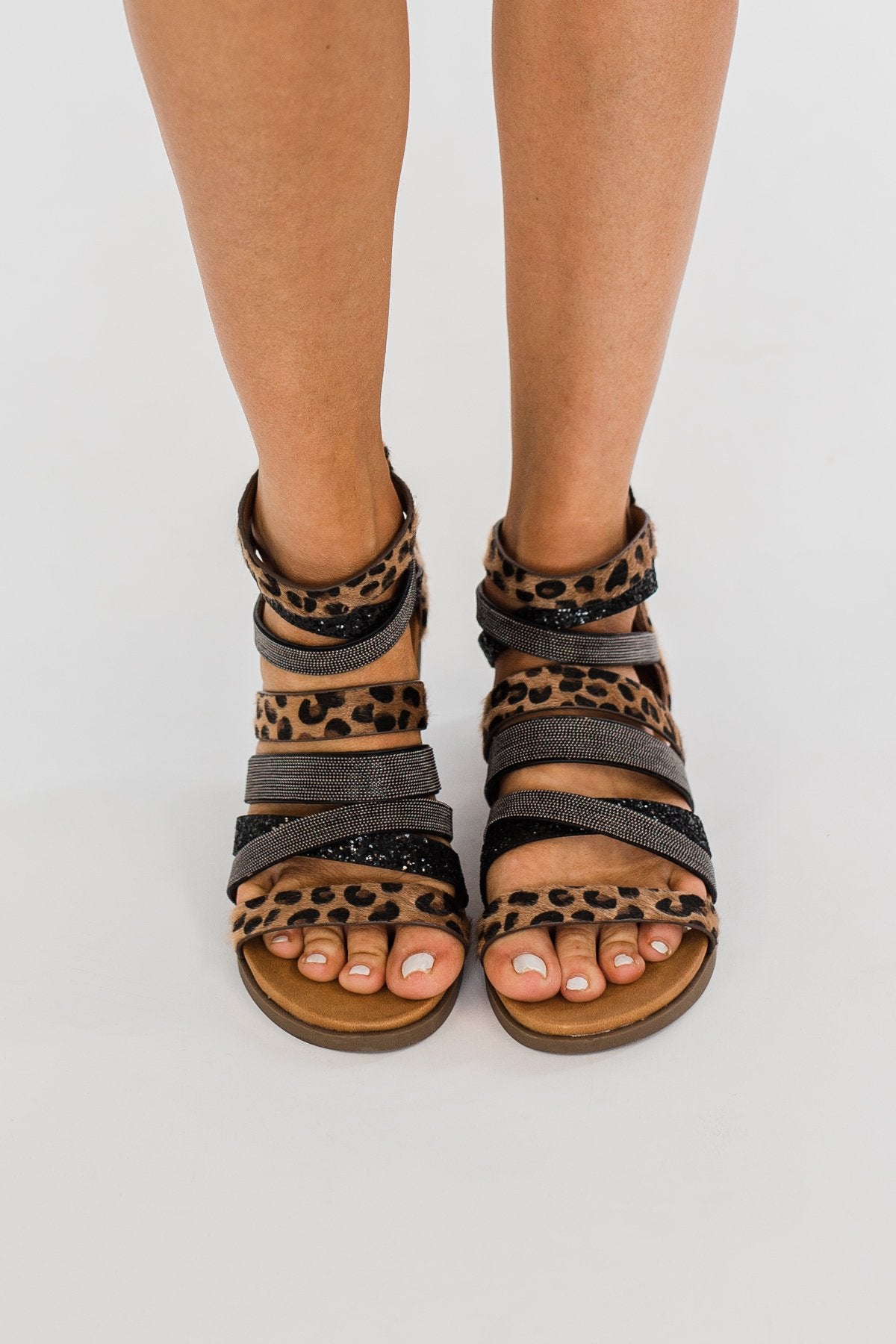 Very G Phoenix Sandals- Tan Leopard