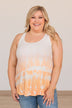 Search For Love Tie Dye Tank- Ivory & Orange