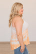Search For Love Tie Dye Tank- Ivory & Orange