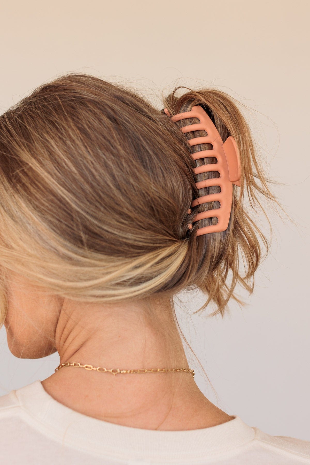 Claw Hair Clip Accessory- Peach