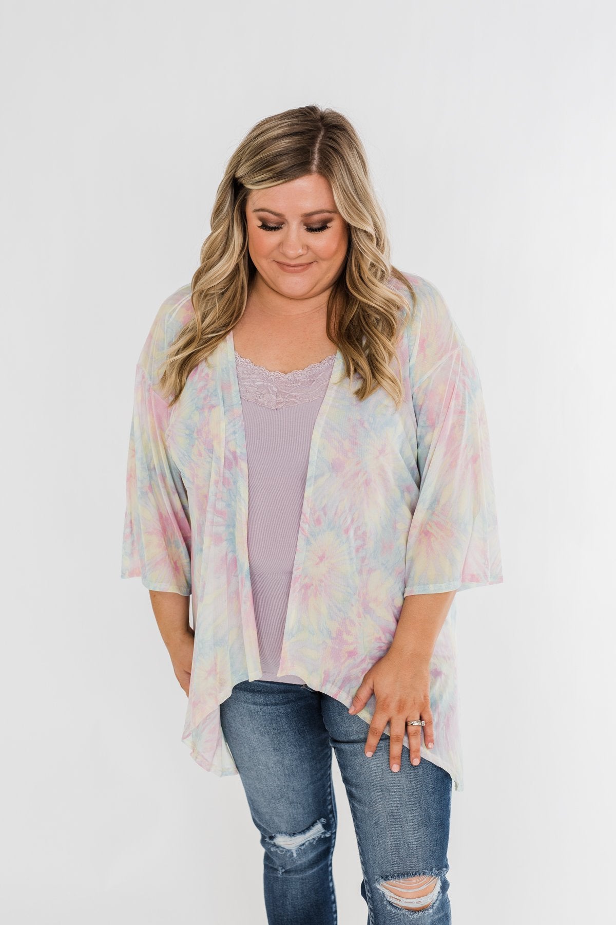 Can't Get Over You Tie Dye Kimono- Multi-Color