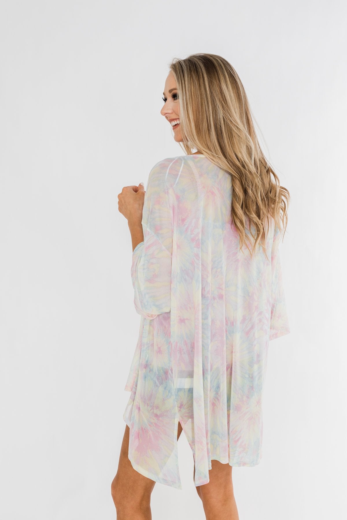 Can't Get Over You Tie Dye Kimono- Multi-Color