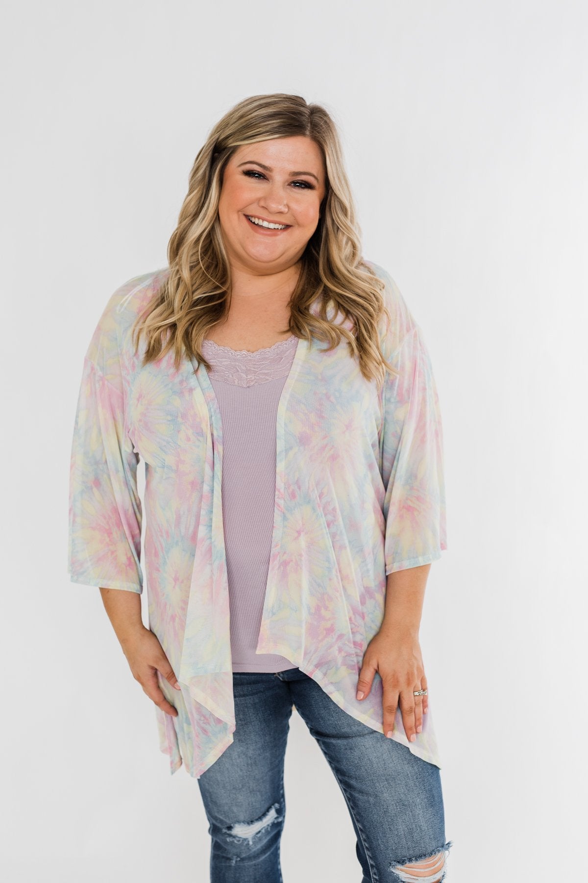 Can't Get Over You Tie Dye Kimono- Multi-Color