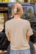 Thread & Supply One For All Speckled Top- Taupe