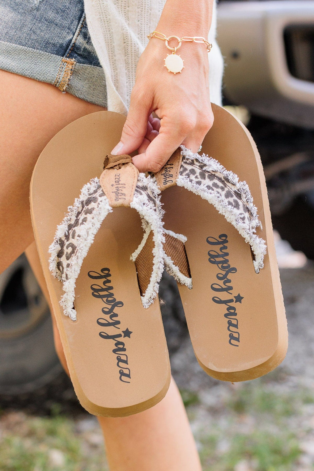 Gypsy Jazz Encore Sandals- Cream Leopard1