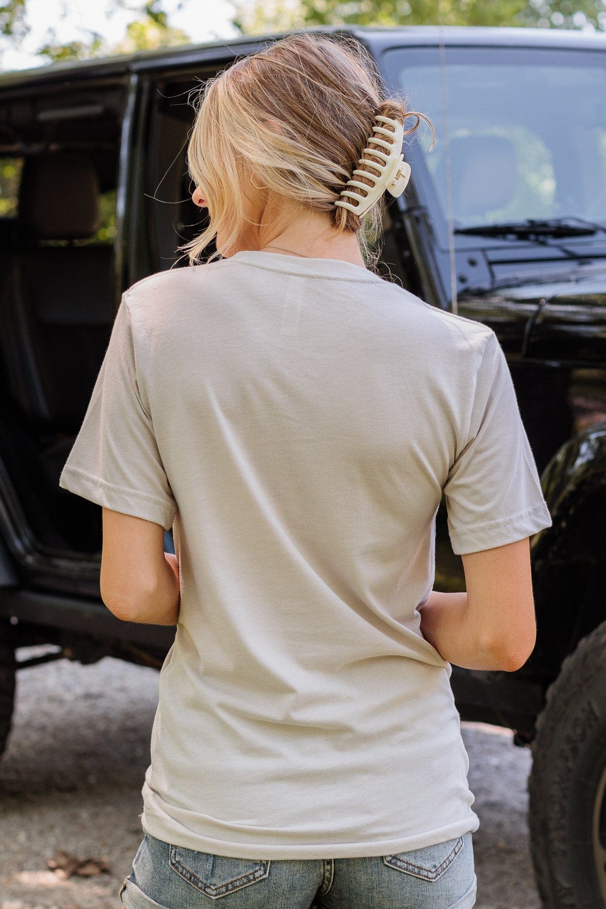 "Lake Life" Graphic Tee- Beige