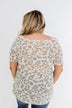 Forever Fierce Leopard Knit Top- Ivory & Taupe
