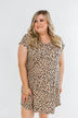 Sounds of the Wild Spotted Shapeless Dress- Taupe
