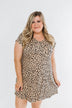 Sounds of the Wild Spotted Shapeless Dress- Taupe