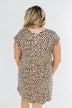 Sounds of the Wild Spotted Shapeless Dress- Taupe