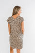 Sounds of the Wild Spotted Shapeless Dress- Taupe