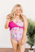 Days Under The Sun Floral One-Piece Swimsuit- Magenta