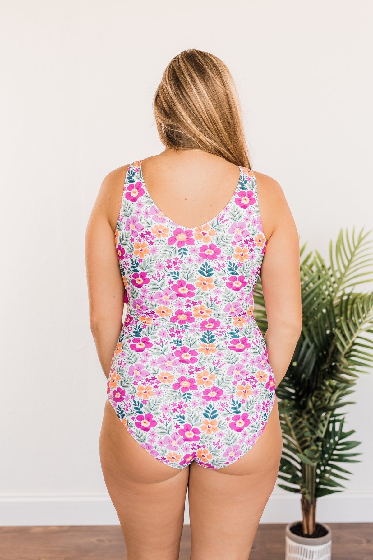 Days Under The Sun Floral One-Piece Swimsuit- Magenta