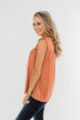 Something Like That Sleeveless Blouse- Dusty Peach