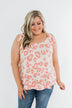 Sweeter Love Leopard Tie Sleeve Top- Blush