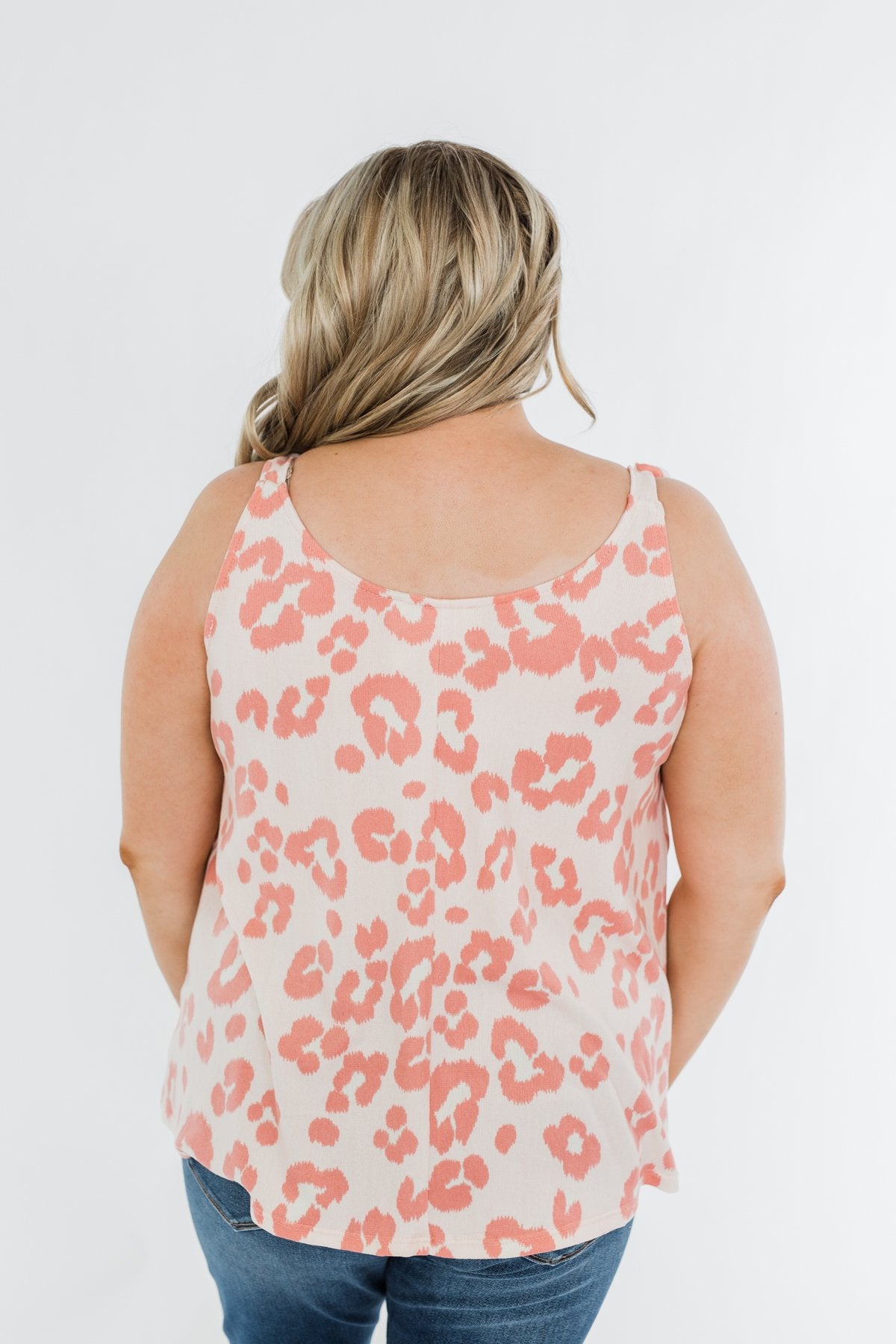 Sweeter Love Leopard Tie Sleeve Top- Blush