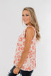 Sweeter Love Leopard Tie Sleeve Top- Blush