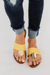 Qupid Bellini Sandals- Yellow