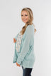 Truth Be Told Knitted Cardigan- Aqua Blue