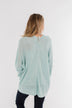Truth Be Told Knitted Cardigan- Aqua Blue