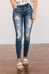 Nature Denim Mid-Rise Skinny Jeans- Tessa Wash