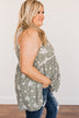 Cheerful Smiles Ribbed Knit Tank Top- Dusty Sage