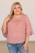 Magical Meadows Floral Blouse- Dusty Rose