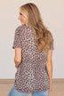 Strength In Numbers Cut Out Top- Leopard