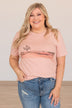 Cruisin' At Sunset Graphic Tee- Peach
