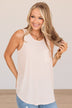 Weekend Day Trip Pocket Tank- Cream