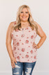 Among The Wildflowers Henley Tank Top- Blush