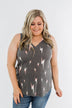 Every Time We Touch Lightning Bolt Tank Top- Charcoal