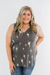 Every Time We Touch Lightning Bolt Tank Top- Charcoal