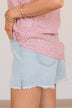 YMI High-Rise Mom Shorts- Light Lisa Wash